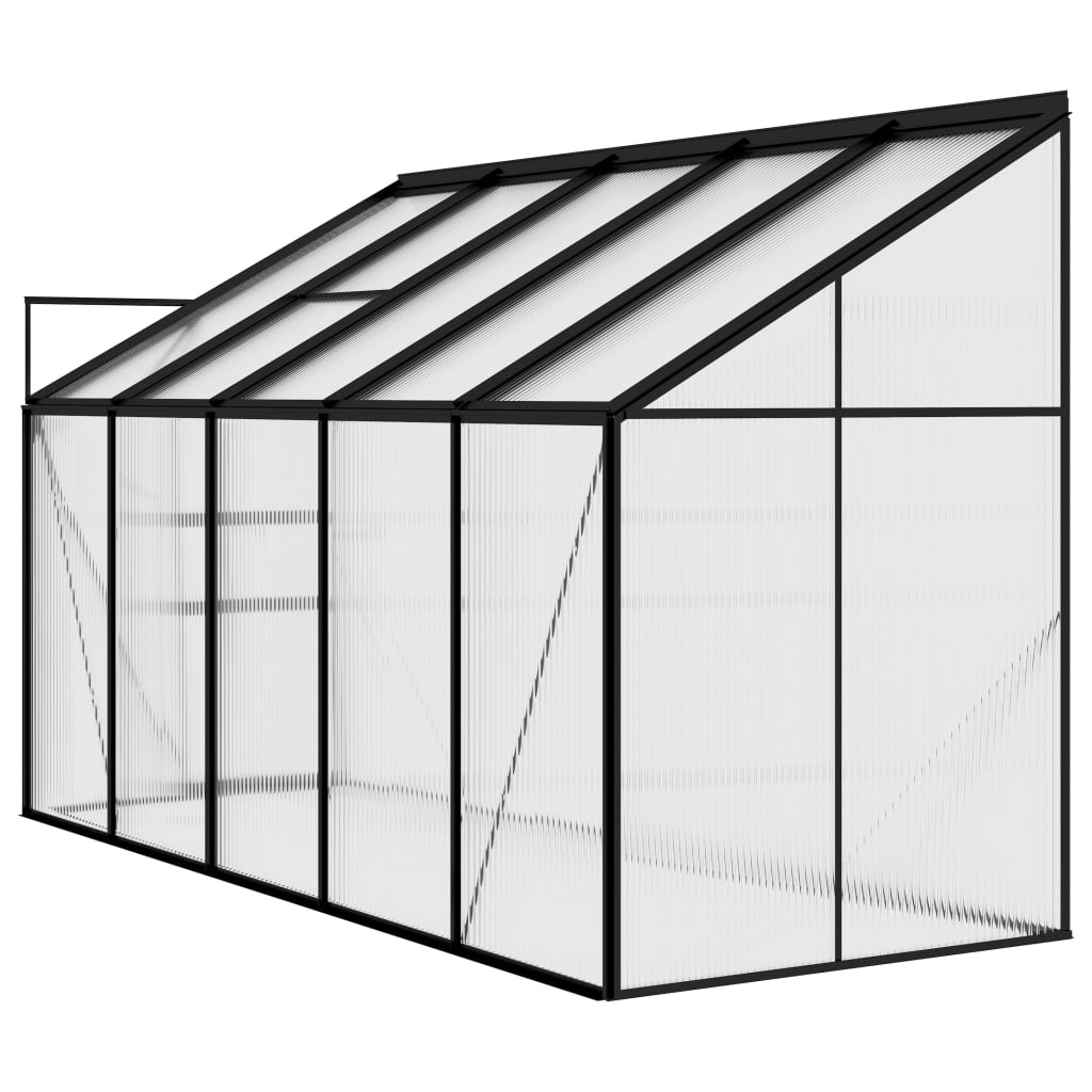 Gewächshaus Anthrazit Aluminium 6,23 m³