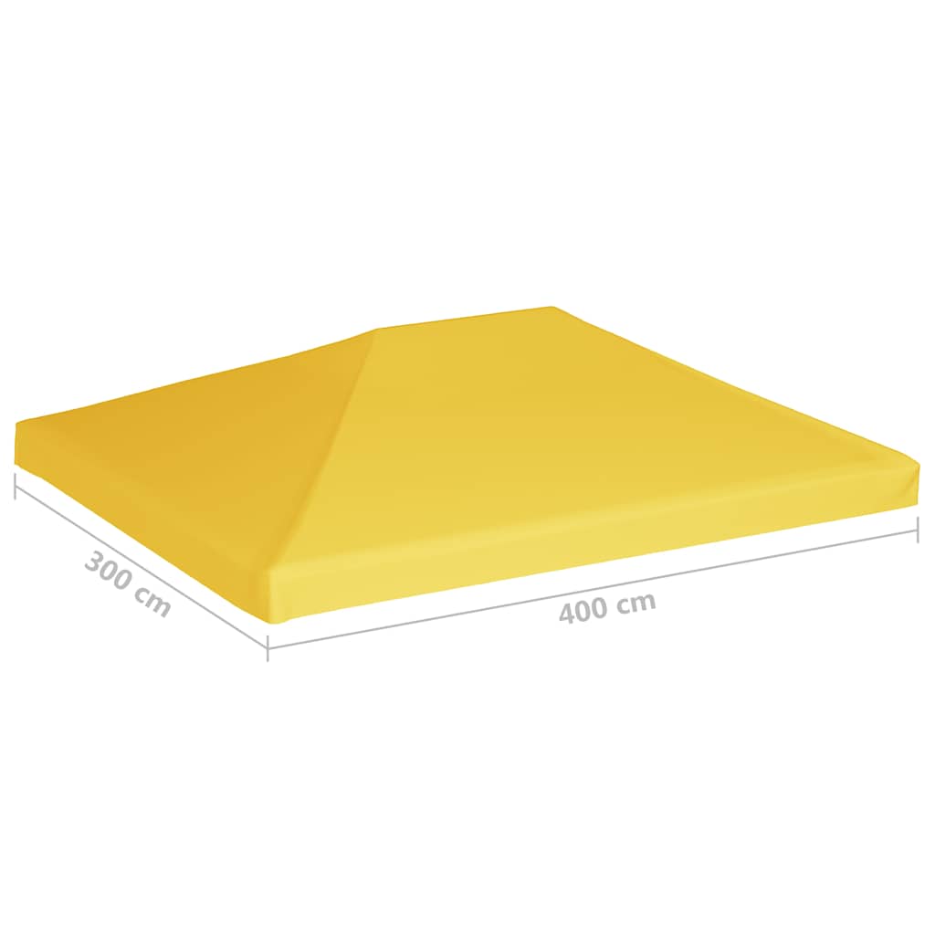 Pavillondach 270 g/m² 4x3 m Gelb