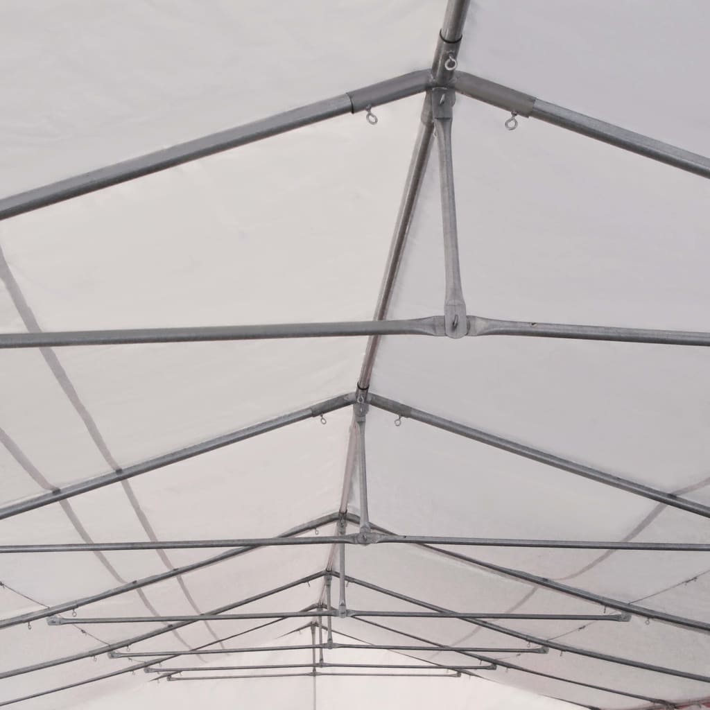 Gartenzelt PVC 6x16 m Blau und Weiß