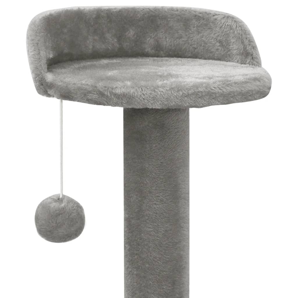 Katzenbaum mit Sisal-Kratzsäulen Grau 120 cm
