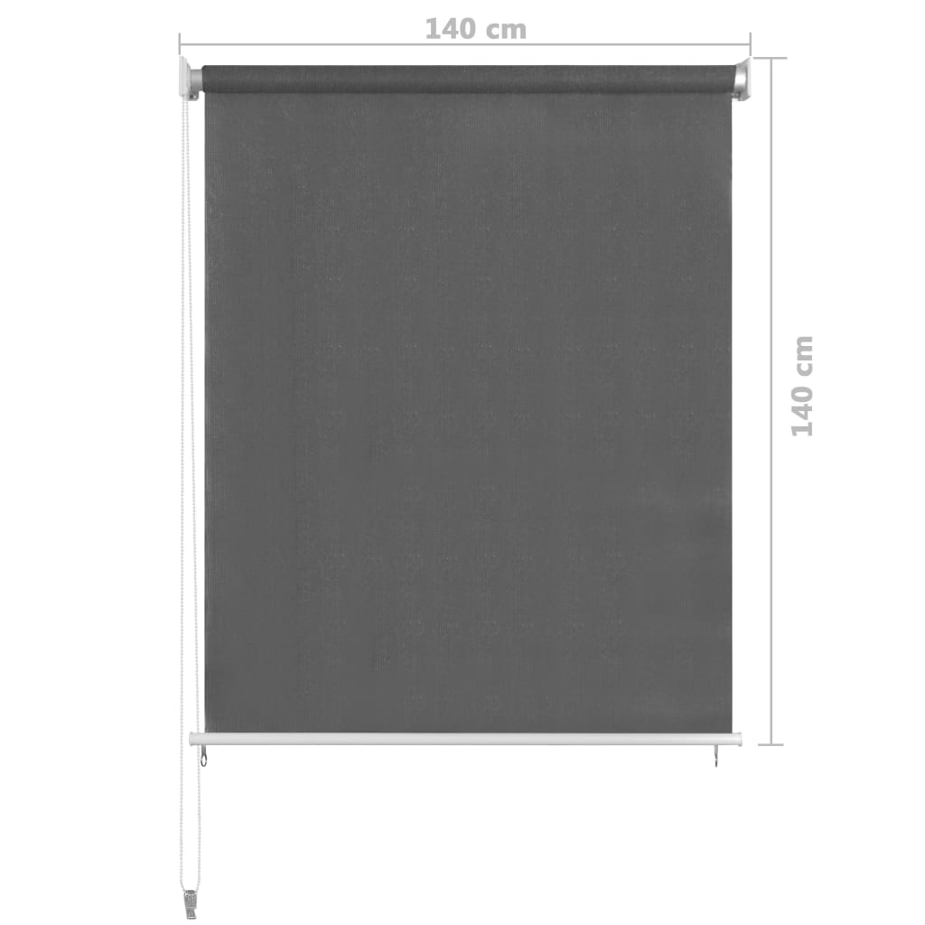 Außenrollo 140x140 cm Anthrazit