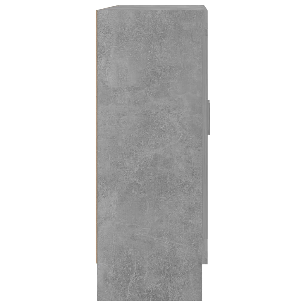 Display Cabinet Concrete Grey 82.5x30.5x80 cm Wood Material