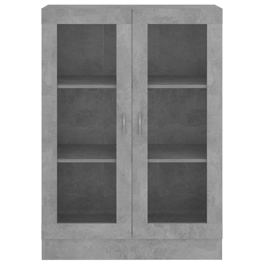 Display Cabinet Concrete Grey 82.5x30.5x115 cm Wood Material