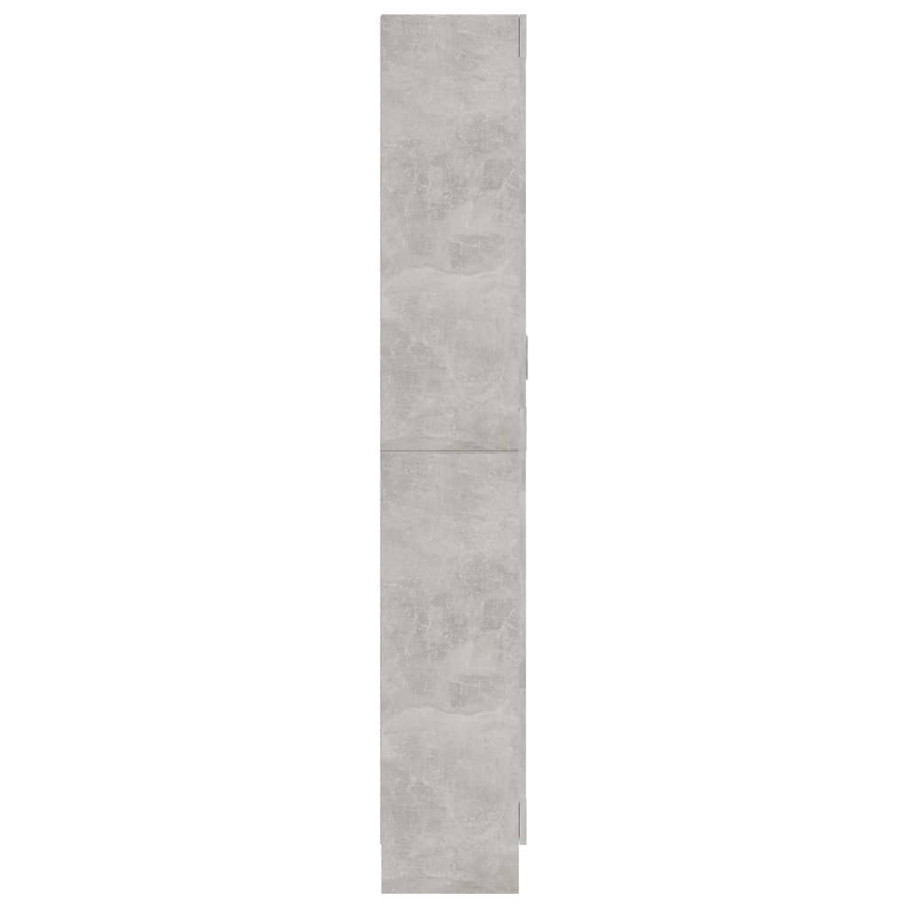 Display Cabinet Concrete Grey 82.5x30.5x185.5 cm Wood Material