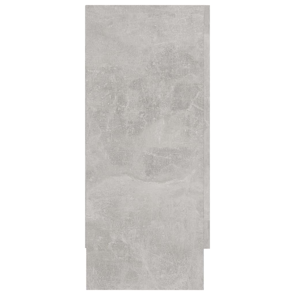 Display Cabinet Concrete Grey 120x30.5x70 cm Wood Material
