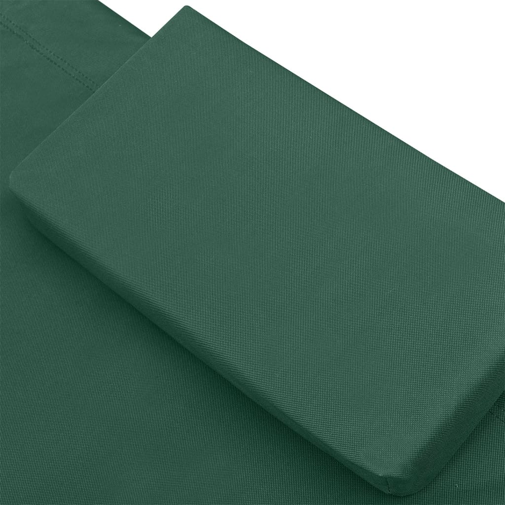 Bain de soleil en tissu vert
