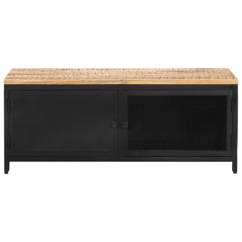 Table basse 90x50x37 cm Bois de manguier massif brut