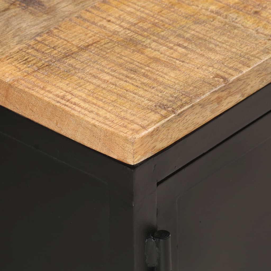 Table basse 90x50x37 cm Bois de manguier massif brut