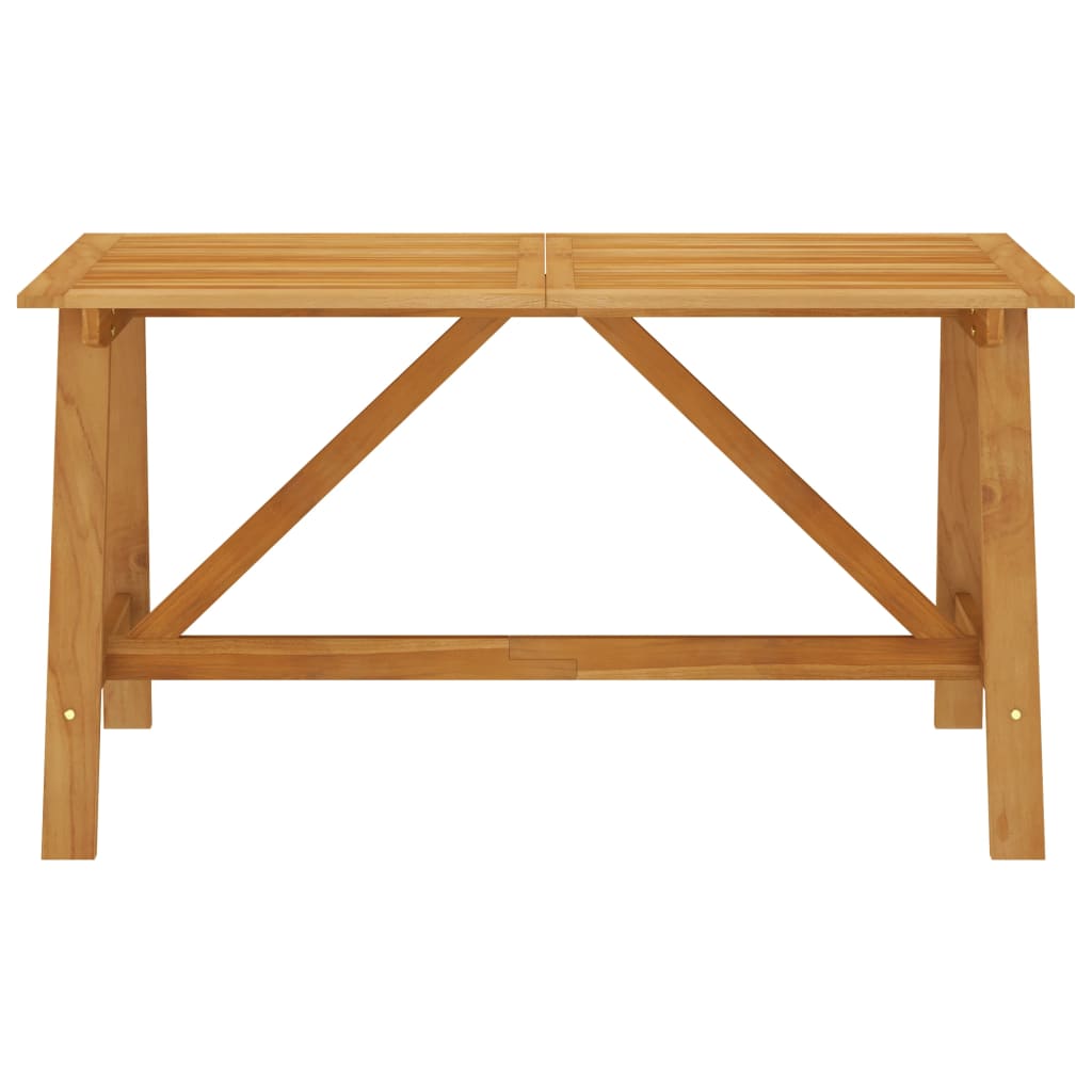 Table à manger de jardin 140x70x73,5 cm en bois d'acacia massif