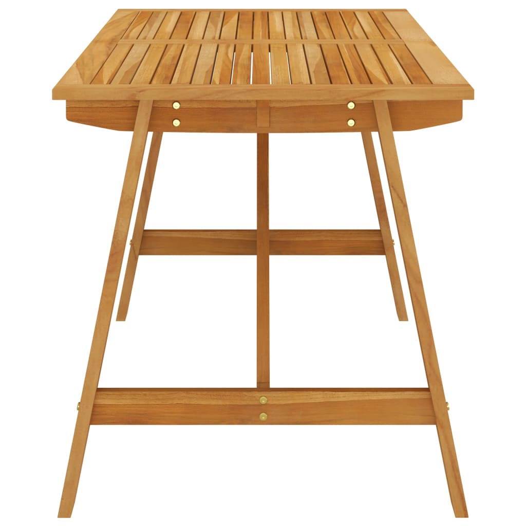 Table à manger de jardin 140x70x73,5 cm en bois d'acacia massif