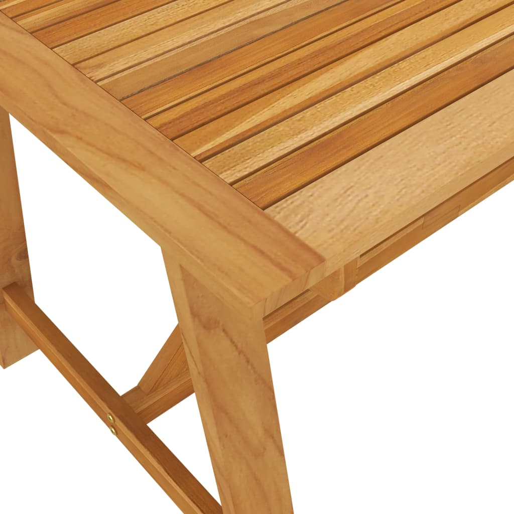 Table à manger de jardin 140x70x73,5 cm en bois d'acacia massif