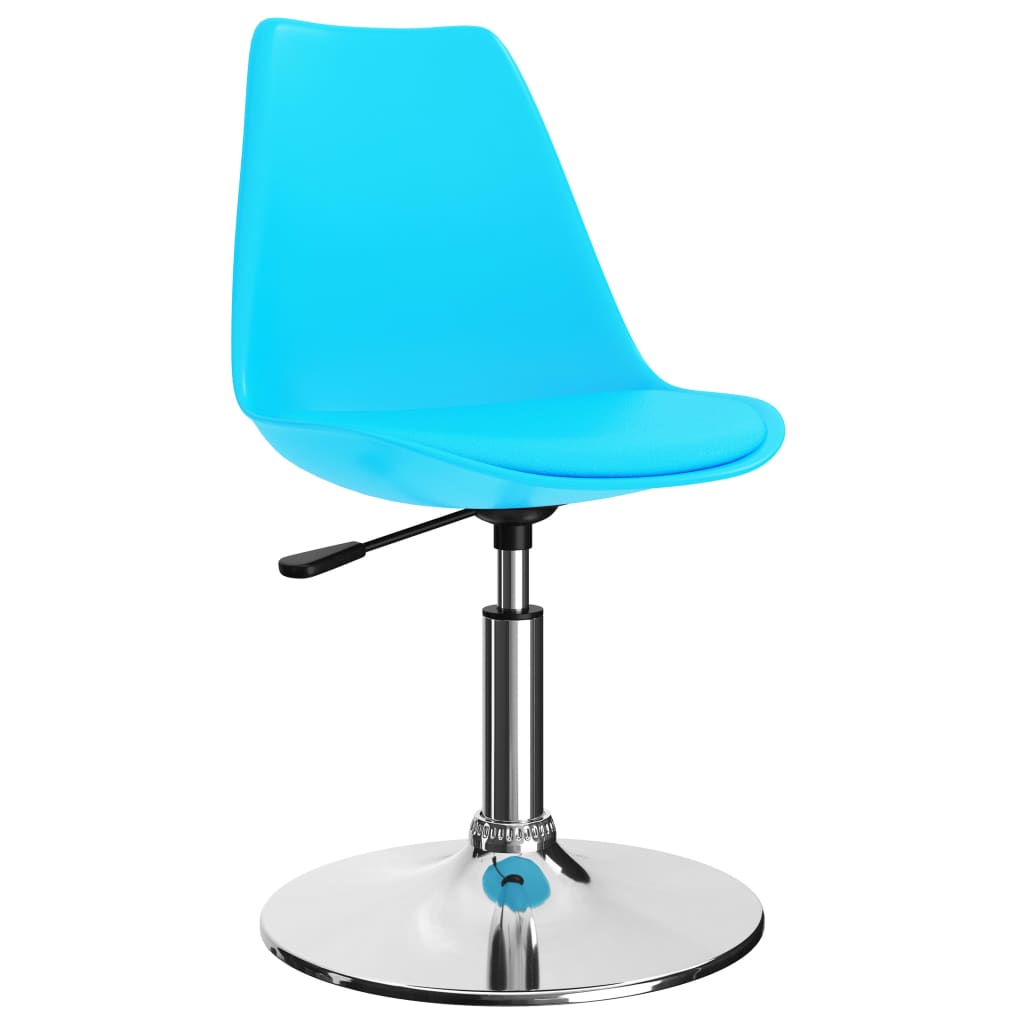 Drehbare Esszimmerstühle 2 Stk. Blau Kunstleder