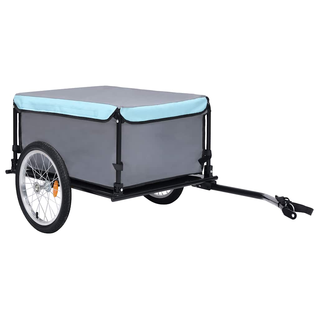 Bicycle Trailer Black and Blue 65 kg