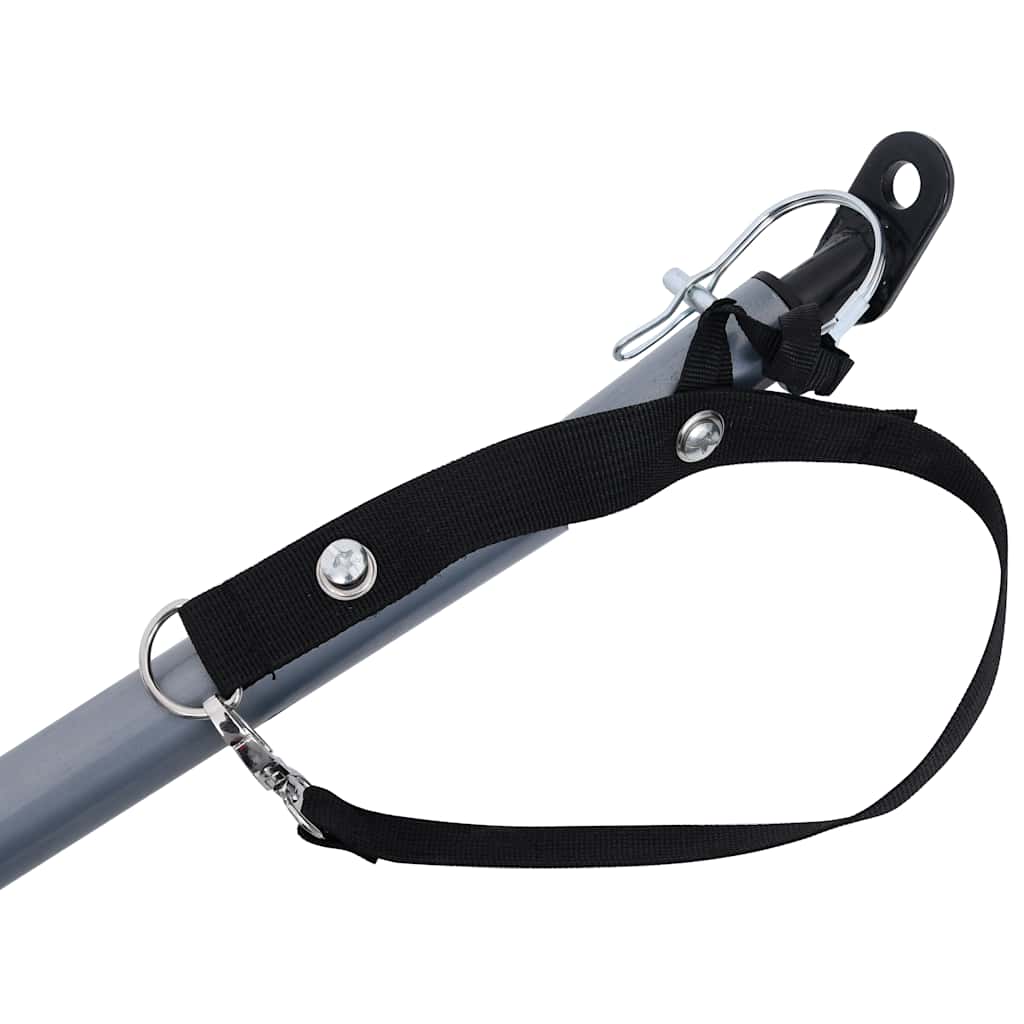 Bicycle trailer grey and orange 65 kg