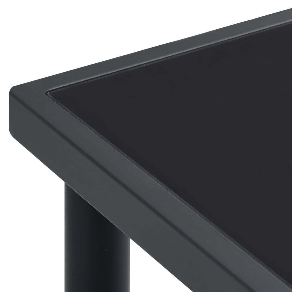 Outdoor dining table anthracite 150x90x74 cm steel