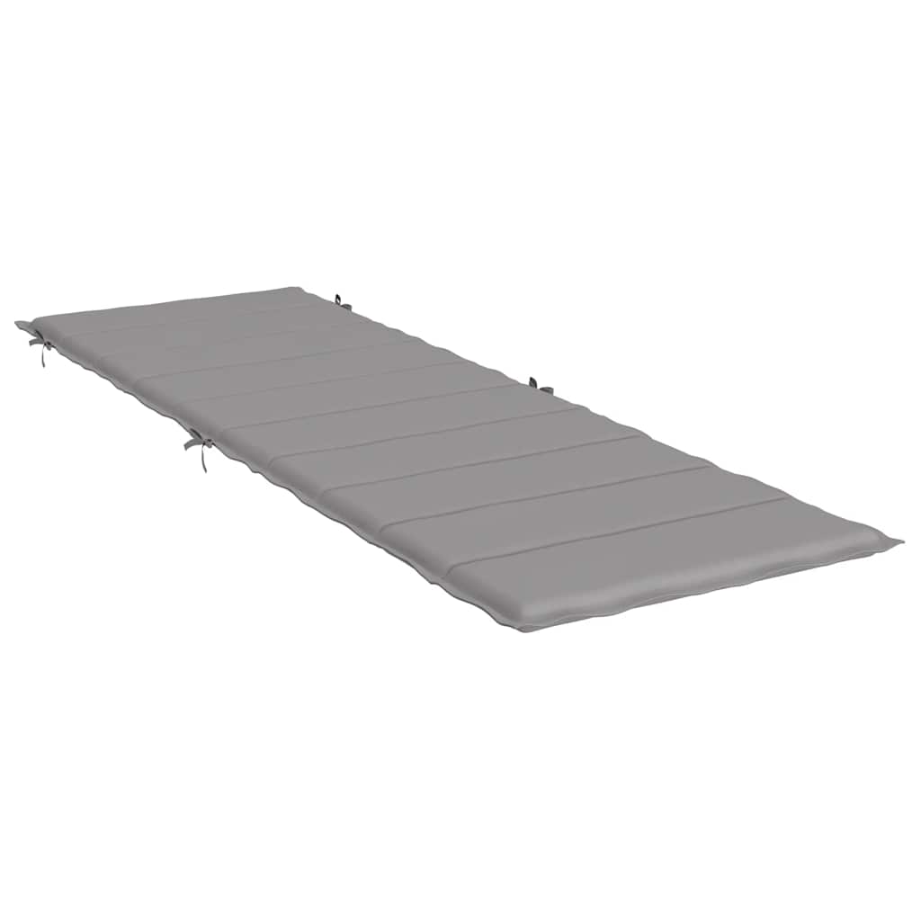Sonnenliegen-Auflage Grau 186x58x4 cm Oxford-Gewebe