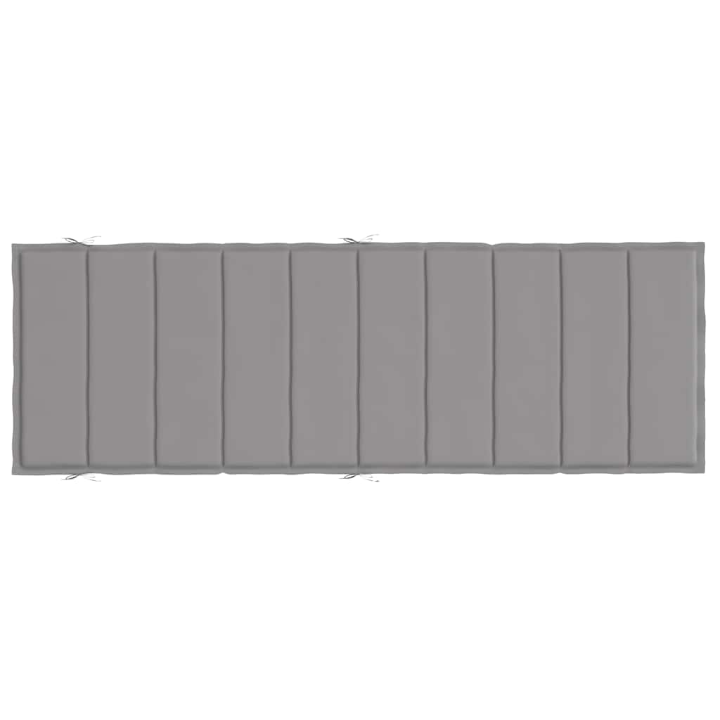Sonnenliegen-Auflage Grau 186x58x4 cm Oxford-Gewebe