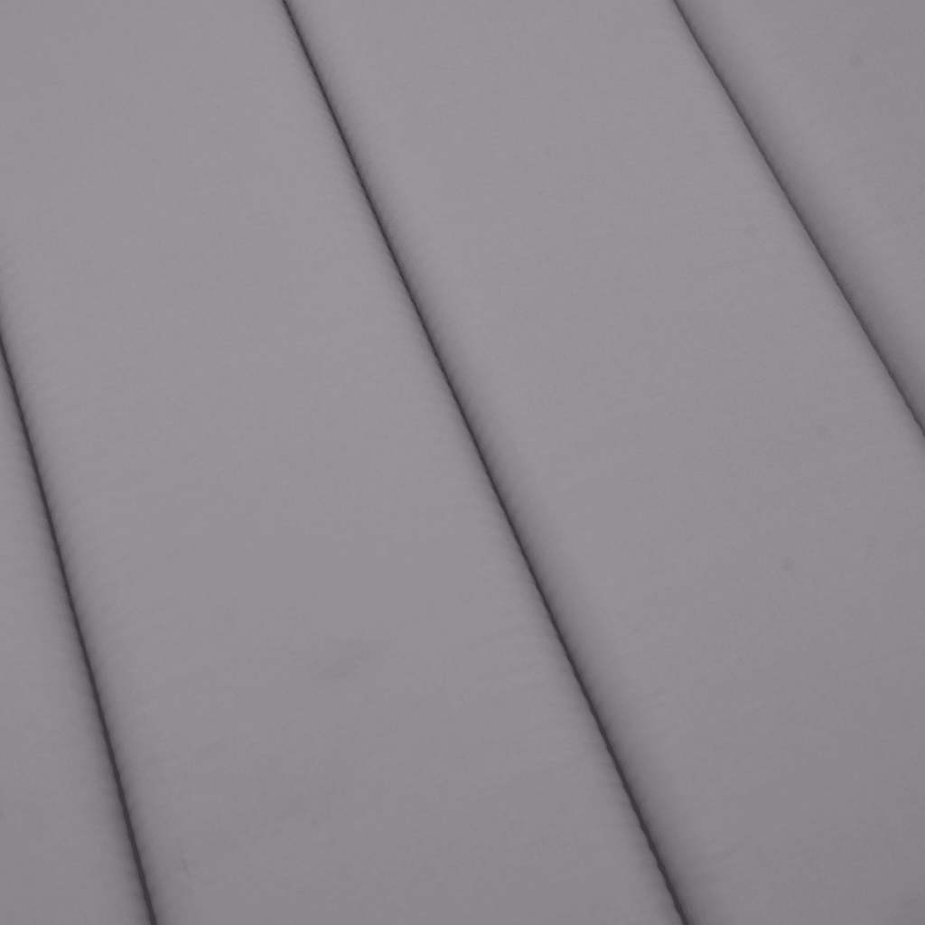 Sonnenliegen-Auflage Grau 186x58x4 cm Oxford-Gewebe