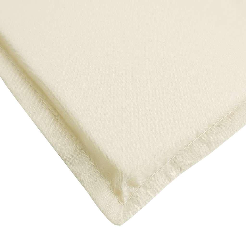 Sonnenliegen-Auflage Creme 186x58x4 cm Oxford-Gewebe
