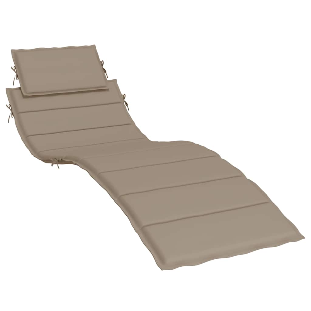 Sonnenliegen-Auflage Taupe 186x58x4 cm Oxford-Gewebe