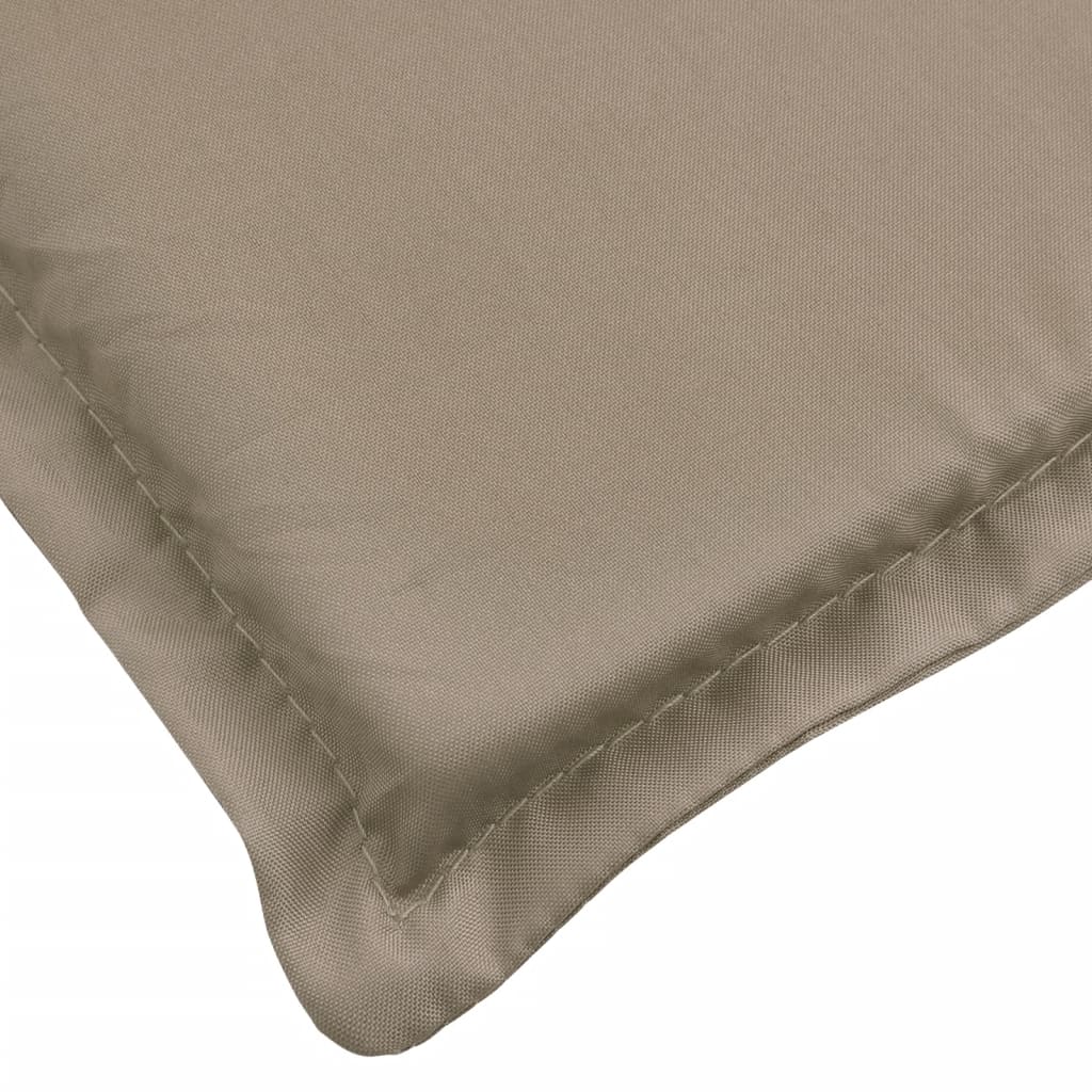 Coussin de bain de soleil taupe 200x70x3 cm tissu Oxford
