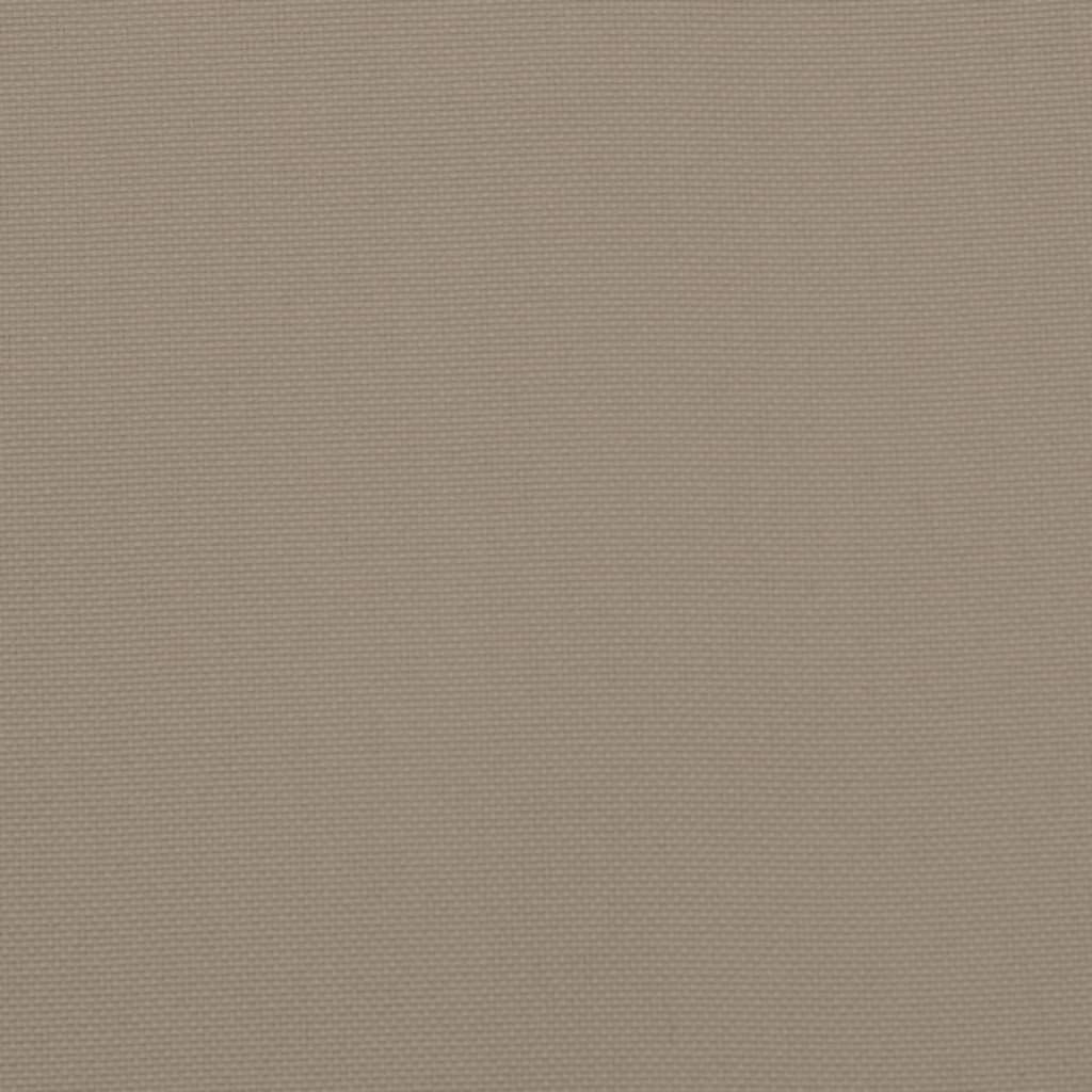 Coussin de bain de soleil taupe 200x70x3 cm tissu Oxford