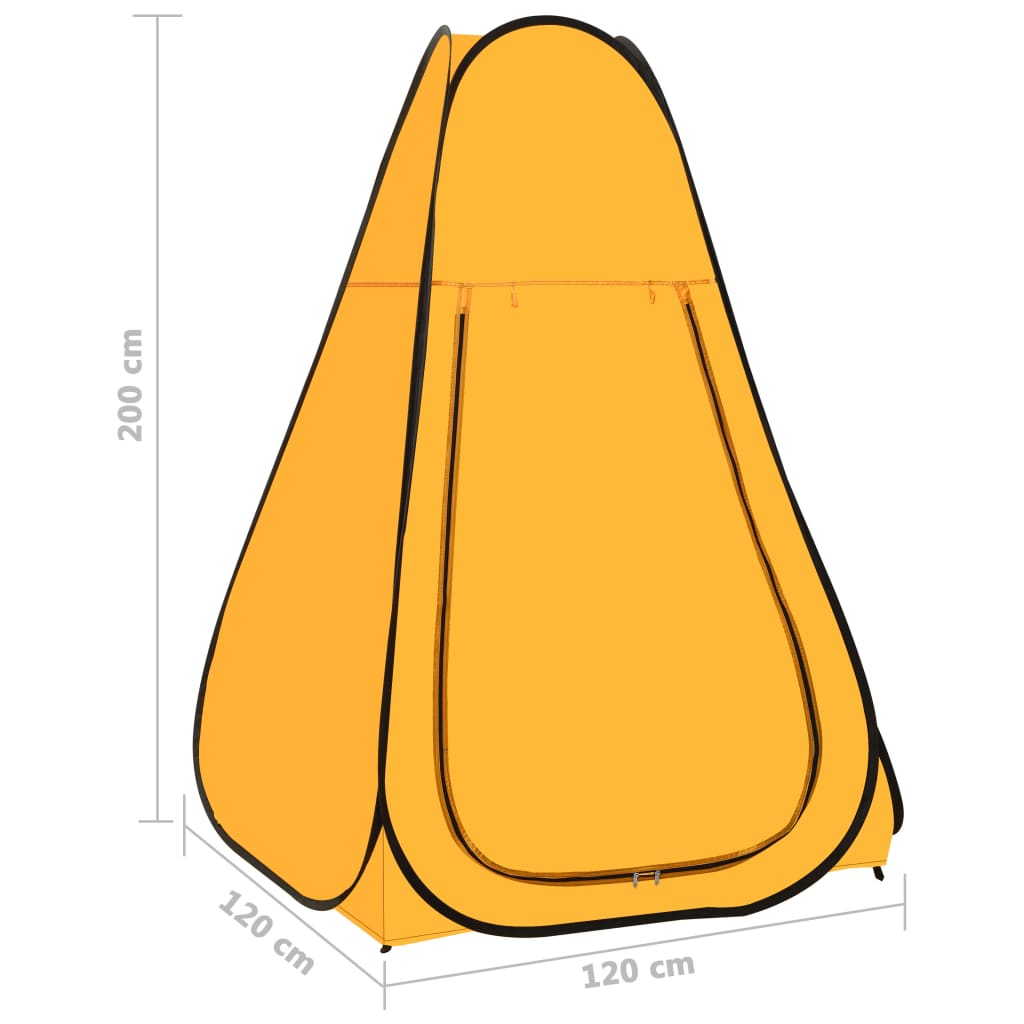 Pop-Up Duschzelt Gelb