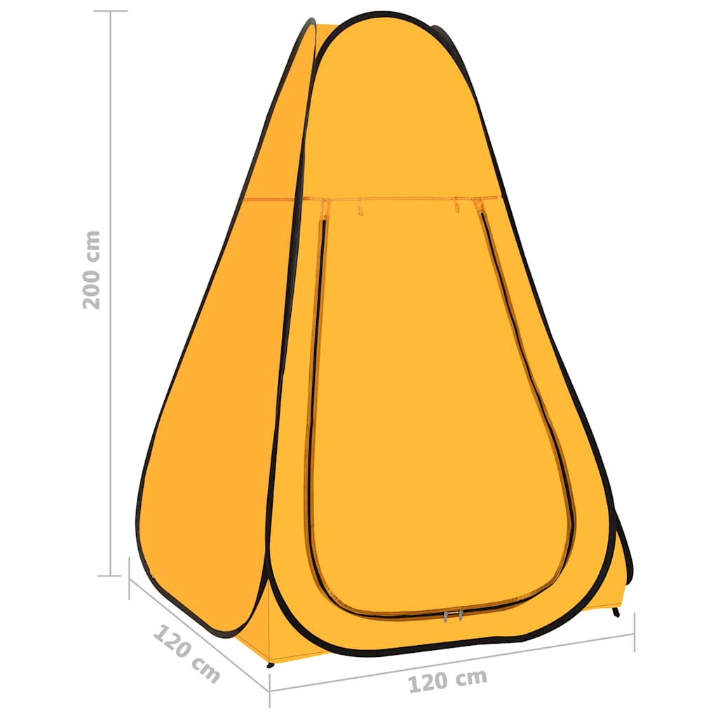 Pop-Up Duschzelt Gelb