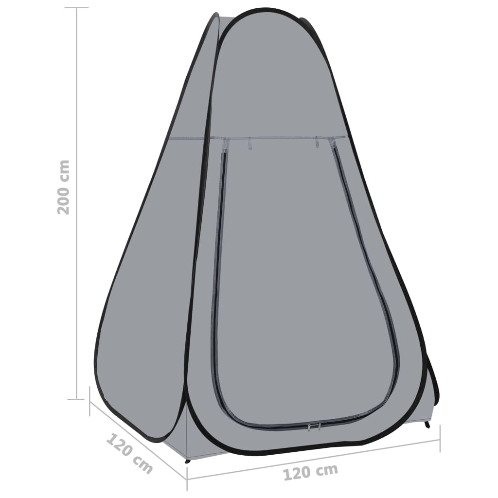 Pop-Up Duschzelt Grau
