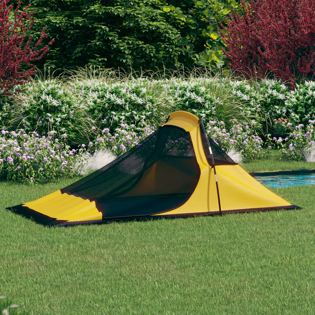 Campingzelt 317x240x100 cm Gelb