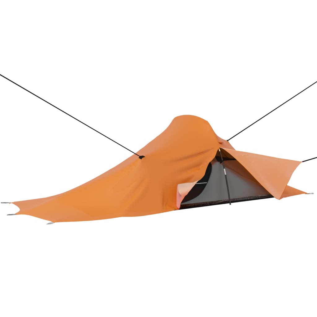 Campingzelt 317x240x100 cm Orange und Grau