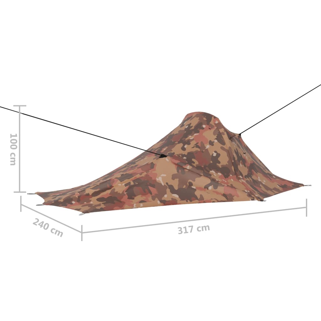 Campingzelt 317x240x100 cm Camouflage