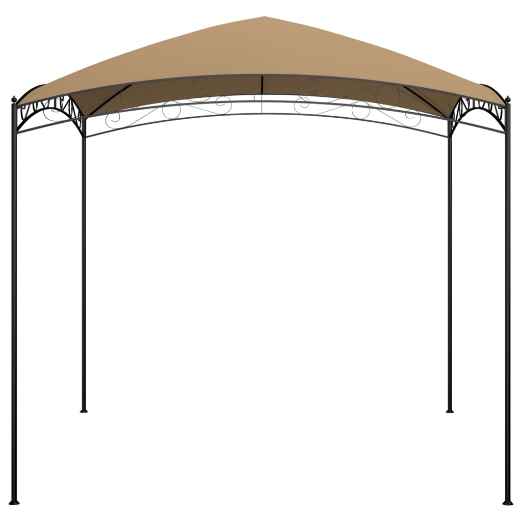 Gazebo 3x3x2.65 m taupe 180 g/m²