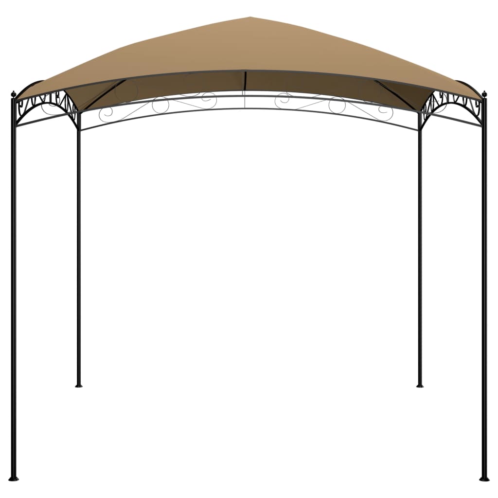 Gazebo 3x3x2.65 m taupe 180 g/m²