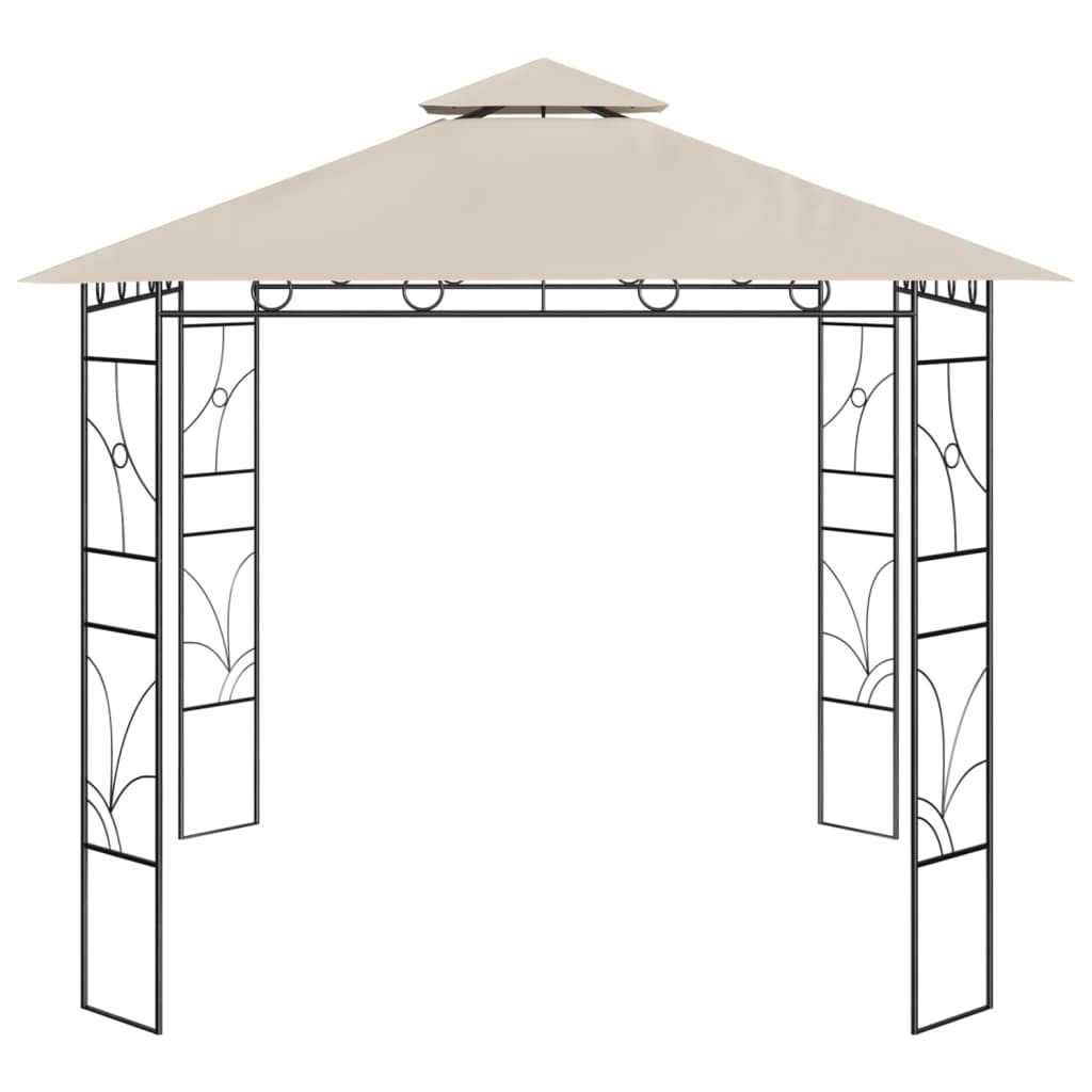 Tonnelle 3x3x2,7 m crème 160 g/m²