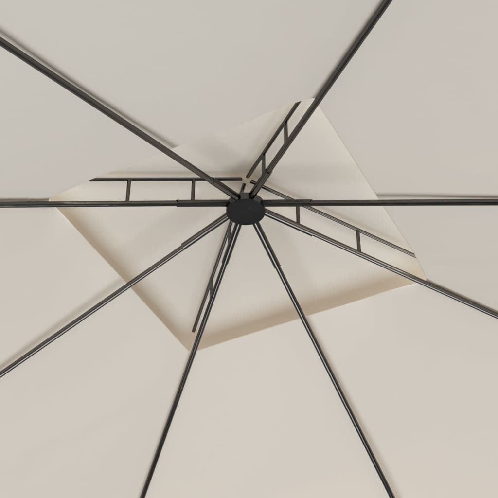 Tonnelle 3x3x2,7 m crème 160 g/m²