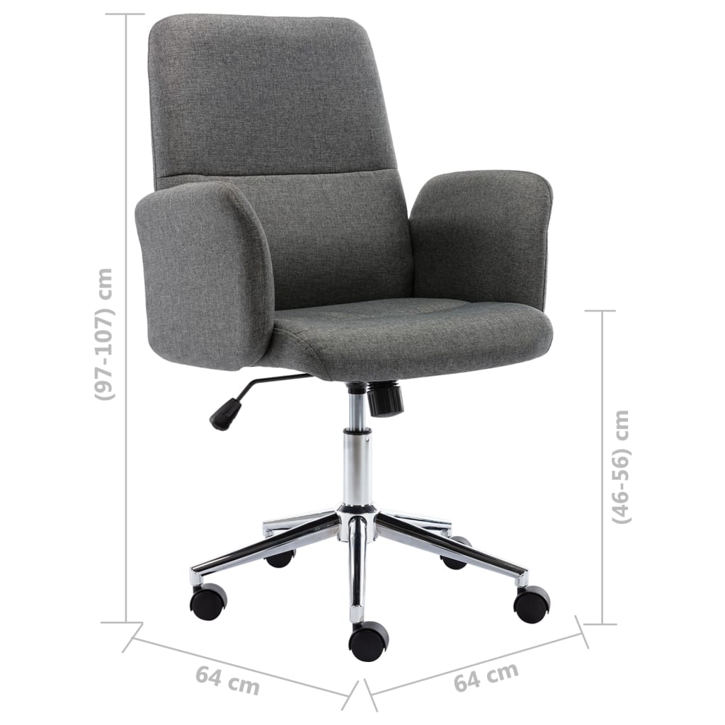 Bürostuhl Stoff Dunkelgrau