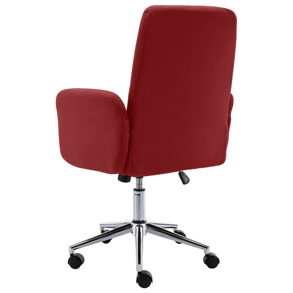 Bürostuhl Stoff Weinrot