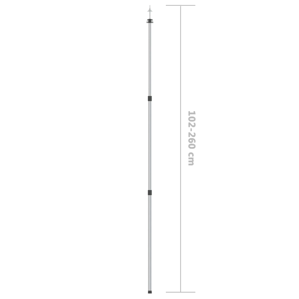 Teleskop-Tarpstange 102-260 cm Aluminium