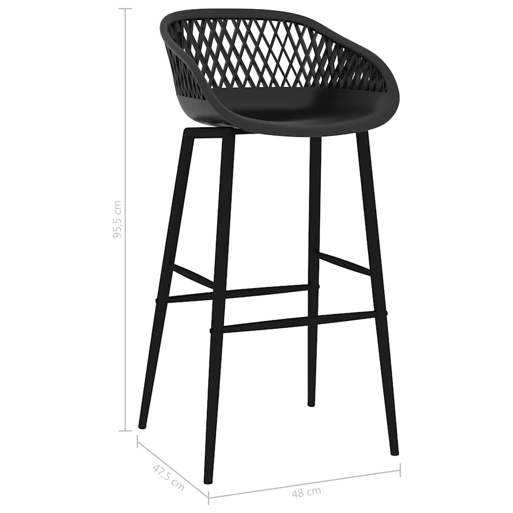 5-tlg. Bar-Set Weiß und Schwarz