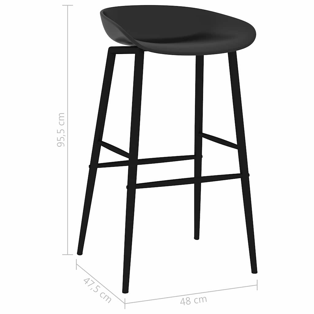 7-tlg. Bar-Set Schwarz