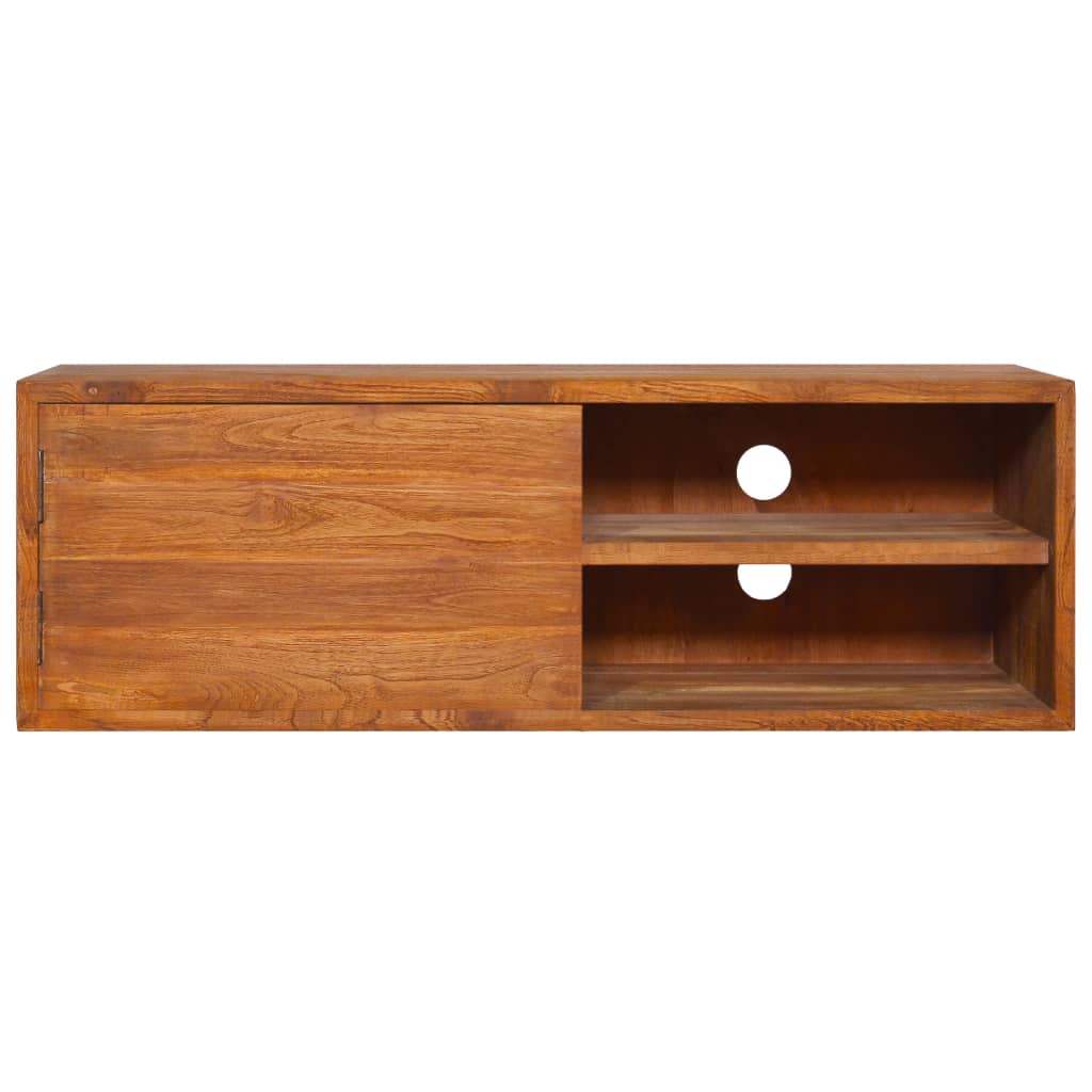 Meuble TV mural 180x30x30 cm en bois de teck massif