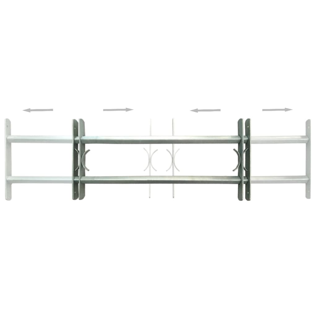 Fenstergitter Verstellbar für Fenster 2 Stk. 700-1050 mm