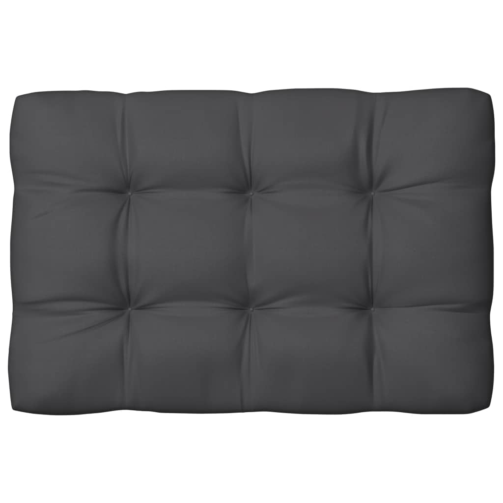 Coussins de canapé palette, 7 pièces, anthracite