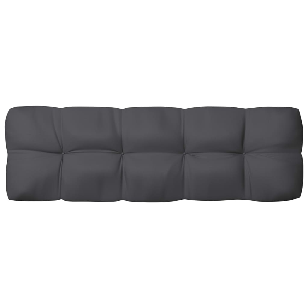Coussins de canapé palette, 7 pièces, anthracite