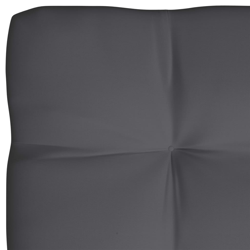 Coussins de canapé palette, 7 pièces, anthracite