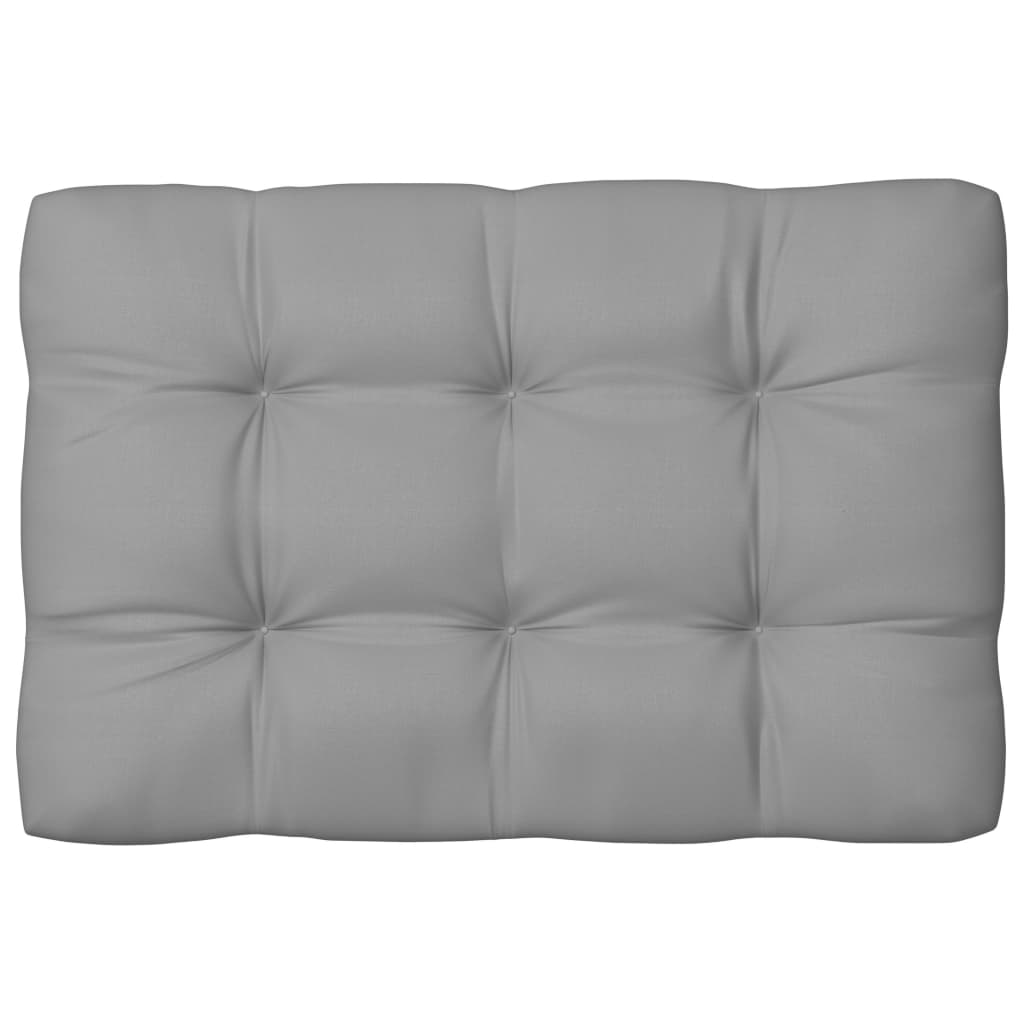 Coussins de canapé palette, 7 pièces, gris