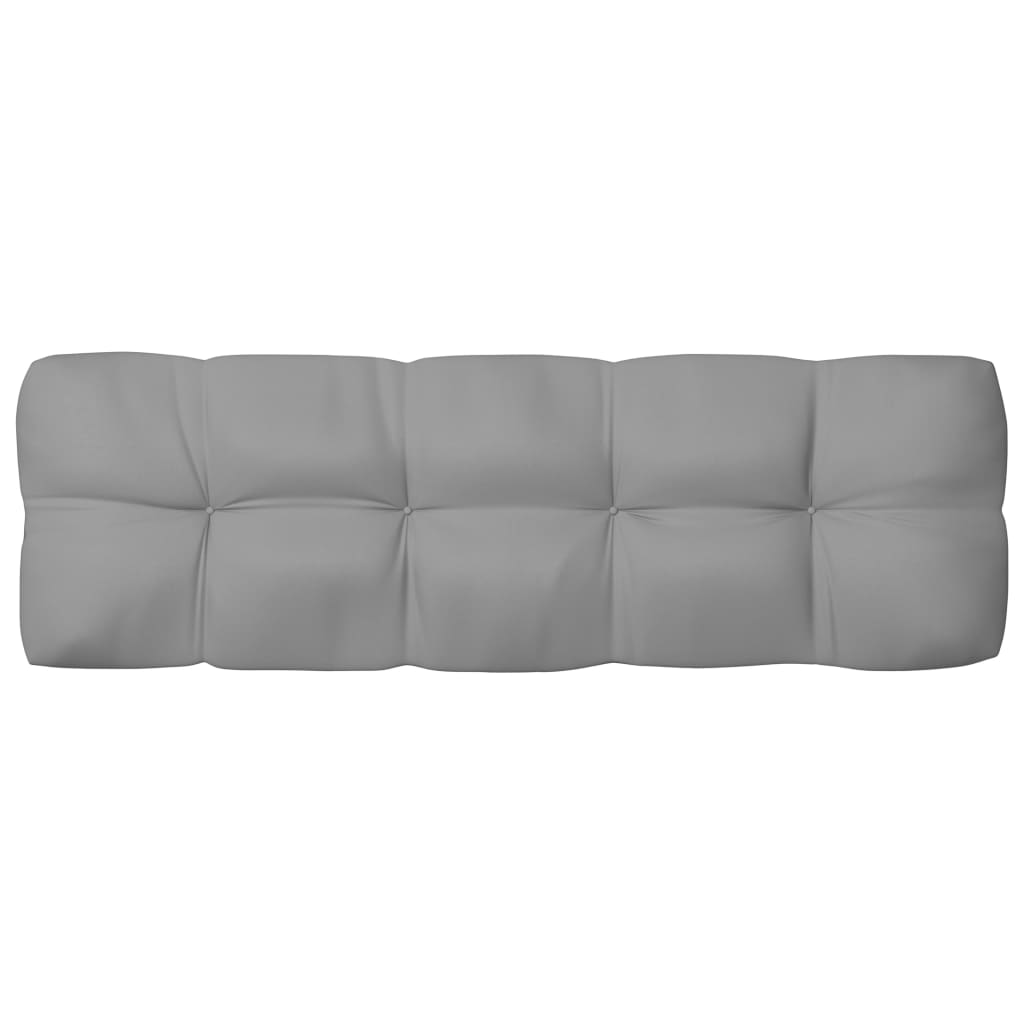 Coussins de canapé palette, 7 pièces, gris