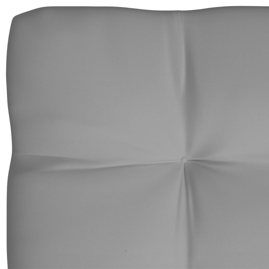 Coussins de canapé palette, 7 pièces, gris