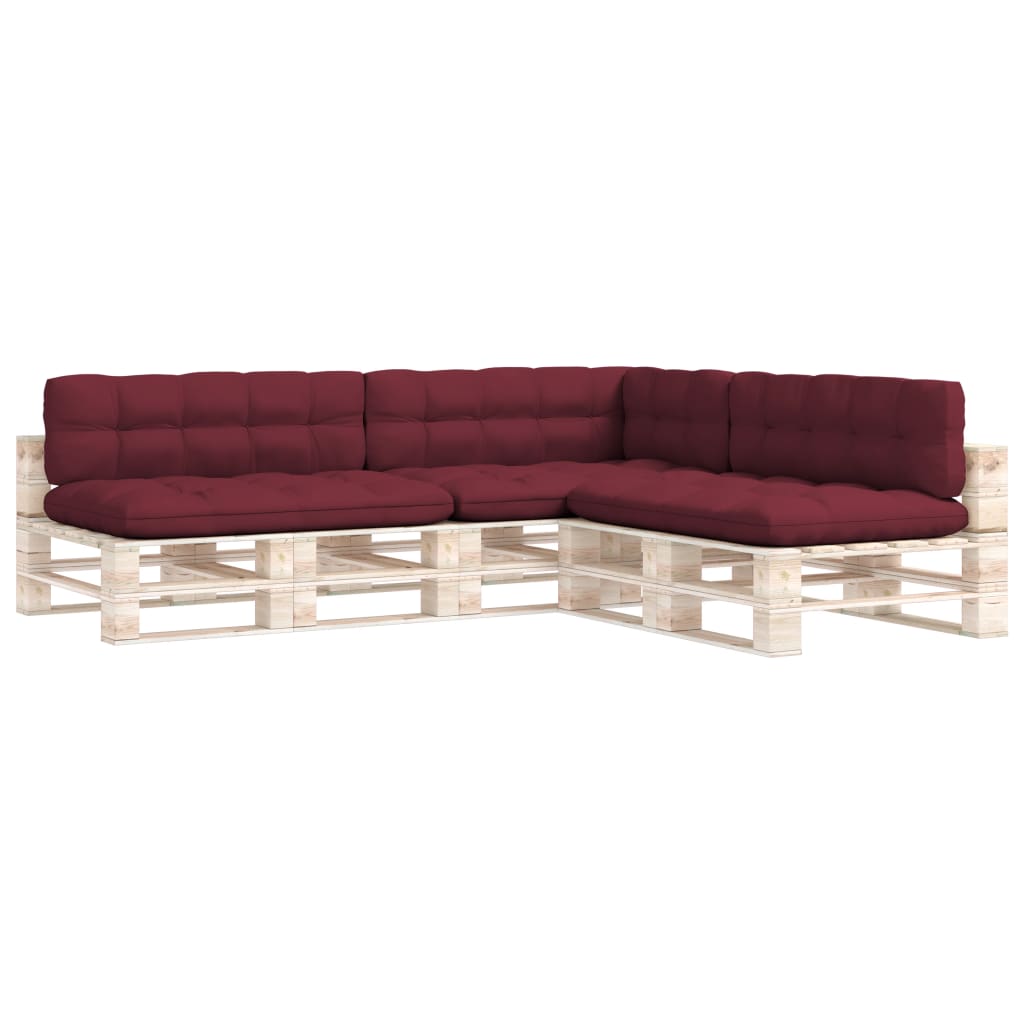 Palettensofa-Auflagen 7 Stk. Weinrot